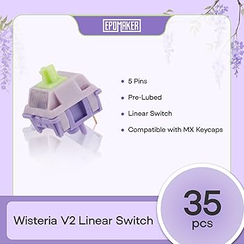 Amazon.com: EPOMAKER Wisteria V2 Linear 38gf Keyboard